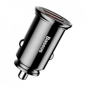 Зарядно за кола BASEUS Circular 30W 2x USB Type A QC 3.0 SCP AFC (CCALL-YD01) черно - Img 5