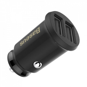 Зарядно за кола BASEUS Grain mini 3.1A 2x USB Type A (CCALL-ML01) черно - Img 5