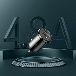 Зарядно за кола BASEUS Grain Pro 4.8A 2x USB Type A (CCALLP-02) бяло - Img 12