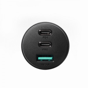 Зарядно за кола JOYROOM 70W USB Type A / 2x USB Type C (JR-CL26) черно - Img 3