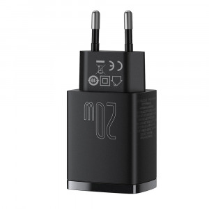Зарядно за стена BASEUS 20W 3A USB Type A / USB Type C PD QC3.0 (CCXJ-B01) черно - Img 4