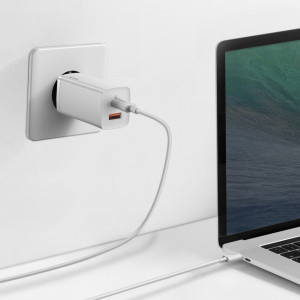 Зарядно за стена BASEUS GaN2 Lite 65W USB Type A / USB Type C PD QC3.0 (CCGAN2L-B02) бяло - Img 10