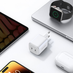 Зарядно за стена UGREEN GaN 45W 2x USB Type C PD QC (CD294) бяло - Img 7