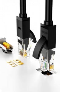 Интернет кабел UGREEN RJ45 cat.6 UTP 1000Mb/s 2m (20160) черен - Img 5
