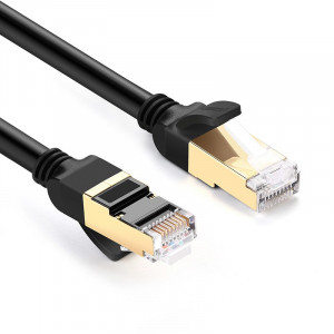 Интернет кабел UGREEN RJ45 Cat.7 STP LAN 10Gb/s 2m черен (11269) - Img 4
