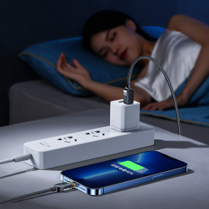 Кабел за зареждане и данни с дисплей и оплетка JOYROOM USB Type C към Lightning 20W 1.2m черен (S-CL020A4) - Img 8