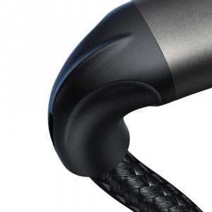 Кабел за зареждане и данни с оплетка JOYROOM Light-Speed SA25-CC5 100W USB Type C към USB Type C 1.2m черен - Img 2