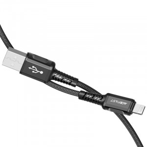 Кабел за зареждане и данни ACEFAST MFI USB Type A към Lightning 1.2m 2.4A черен (C1-02 черен) - Img 3