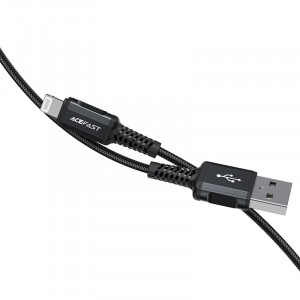 Кабел за зареждане и данни ACEFAST MFI USB Type A към Lightning 1.8m 2.4A черен (C4-02A черен) - Img 4