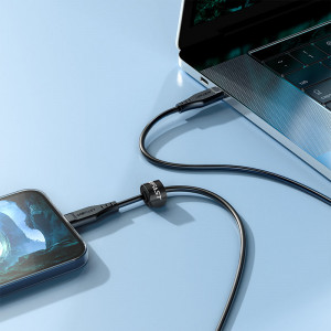 Кабел за зареждане и данни ACEFAST USB Type C към Lightning MFi 30W 3A 1.2m (C3-01) бял - Img 6