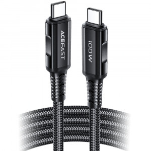 Кабел за зареждане и данни ACEFAST USB Type C към USB Type C 2m 100W 20V 5A черен (C4-03 черен) - Img 6