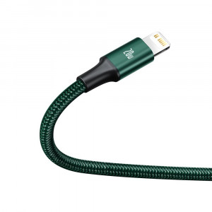 Кабел за зареждане и данни BASEUS Rapid 3in1 USB Type C към USB Type C / Lightning / micro USB 20W 1.5m зелен (CAMLT-SC06) - Img 3