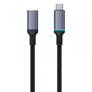 Кабел за зареждане и данни BASEUS USB Type C 10Gb/s 0.5m черен - Img 2