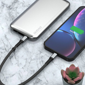 Кабел за зареждане и данни DUDAO L10P USB Type C към Lightning Power Delivery 20W 0.23m черен (L10P) - Img 8