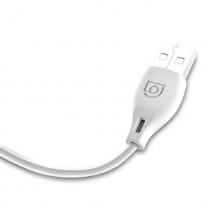 Кабел за зареждане и данни DUDAO USB Type A към Lightning 2.1A 2m бял - Img 4