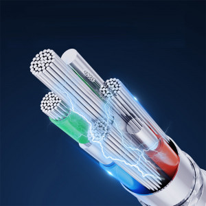 Кабел за зареждане и данни JOYROOM USB Type A към micro USB 2.4A 2m S-UM018A13 бял - Img 6