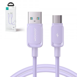 Кабел за зареждане и данни JOYROOM USB Type A към USB Type C 3A 1.2m S-AC027A14 лилав - Img 2