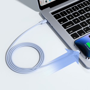 Кабел за зареждане и данни JOYROOM USB Type C към Lightning 20W 1.2m S-CL020A14 син - Img 6