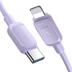 Кабел за зареждане и данни JOYROOM USB Type C към Lightning 20W 1.2m S-CL020A14 лилав - Img 1