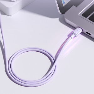 Кабел за зареждане и данни JOYROOM USB Type C към USB Type C 100W 1.2m S-CC100A14 лилав - Img 4