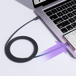 Кабел за зареждане и данни JOYROOM USB Type C към USB Type C 100W 1.2m S-CC100A14 черен - Img 7