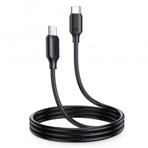 Кабел за зареждане и данни JOYROOM USB Type C към USB Type C 480Mb/s 60W 1m черен (S-CC060A9) - Img 1