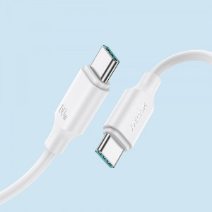 Кабел за зареждане и данни JOYROOM USB Type C към USB Type C 480Mb/s 60W 1m черен (S-CC060A9) - Img 3