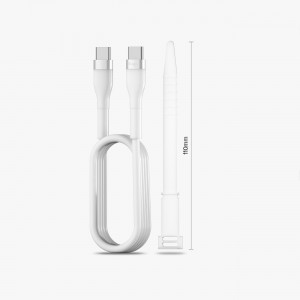 Кабел за зареждане и данни RINGKE USB Type C към USB Type C 480Mb/s 60W 1.2m лилав (CB60167RS) - Img 12