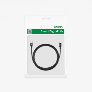 Кабел за зареждане и данни UGREEN US300 USB Type C към USB Type C 480Mb/s 5A 1m черен - Img 5