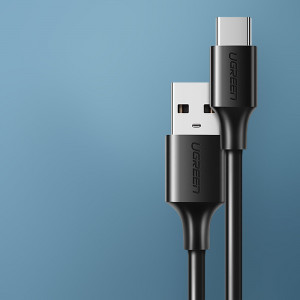Кабел за зареждане и данни UGREEN USB Type A към USB Type C с бързо зареждане 3.0 3A 0.25m черен (US287 60114) - Img 2