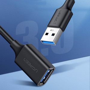 Кабел за зареждане и данни UGREEN USB Type A 3.0 5Gb/s 0.5m черен (US129) - Img 9
