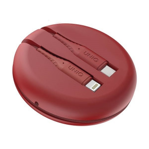 Кабел за зареждане и данни UNIQ MFi Halo USB Type C към Lightning 2.4A 18W 1.2m червен - Img 4