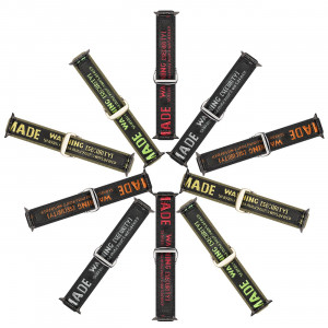 Каишка Dux Ducis Outdoor - Apple Watch Ultra 49mm / Ultra 2 49mm / 45mm Series 9 / 45mm Series 8 / 45mm Series 7 / 44mm SЕ (2nd gen) / 44mm SE / 44mm Series 6 / 44mm Series 5 / 44mm Series 4 / 42mm Series 3 / 42mm Series 2 черен / зелен - Img 3