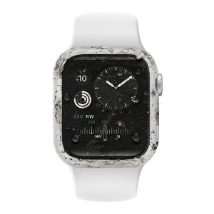 Калъф за корпус със стъклен протектор UNIQ Nautic - Apple Watch 44mm SE / 44mm Series 6 / 44mm Series 5 / 44mm Series 4 бял - Img 3