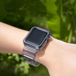 Калъф за корпус с каишка Light Strap - Apple Watch 40mm SE / 40mm Series 6 / 40mm Series 5 / 40mm Series 4 черен - Img 3