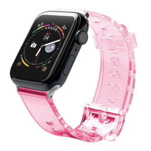 Калъф за корпус с каишка Light Strap - Apple Watch 40mm Series 6 / 40mm Series 5 / 40mm Series 4 / 38mm Series 3 / 38mm Series 2 червен - Img 1