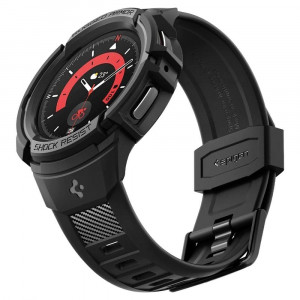 Калъф за корпус с каишка SPIGEN Rugged Armor Pro - Samsung Galaxy Watch5 Pro 45mm черен - Img 10