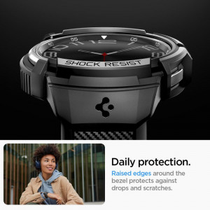 Калъф за корпус с каишка SPIGEN Rugged Armor Pro - Samsung Galaxy Watch6 Classic 47mm черен мат - Img 16