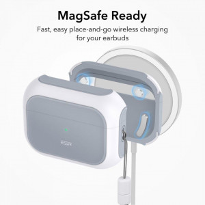 Калъф за слушалки ESR Orbit Halolock MagSafe - AirPods Pro 1 / 2 бял - Img 3