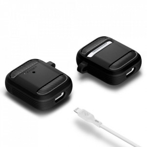 Калъф за слушалки SPIGEN Rugged Armor – AirPods черен мат - Img 9