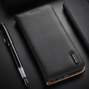 Калъф тип книга от естествена кожа DUX DUCIS Hivo със система против кражба - Samsung Galaxy S23 Ultra кафяв - Img 13