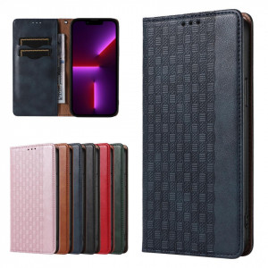 Калъф тип книга с връзка Magnet Strap - iPhone 14 Plus син - Img 2