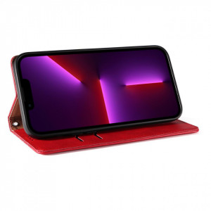 Калъф тип книга с връзка Magnet Strap - iPhone 14 Plus червен - Img 10