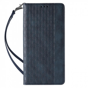 Калъф тип книга с връзка Magnet Strap - iPhone 14 Pro син - Img 4