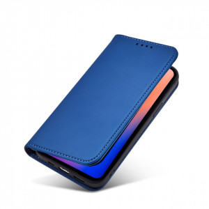 Калъф тип книга с външен джоб Magnet Card - iPhone 12 Pro Max син - Img 8
