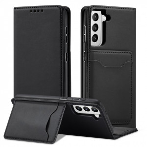 Калъф тип книга с външен джоб Magnet Card - Samsung Galaxy S22+ черен - Img 5