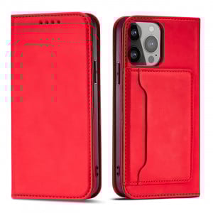 Калъф тип книга с външен джоб Magnet Card - Samsung Galaxy S23+ червен - Img 1
