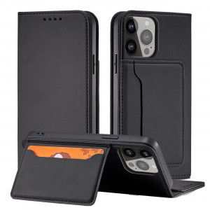 Калъф тип книга с външен джоб Magnet Card - Samsung Galaxy S23+ черен - Img 2