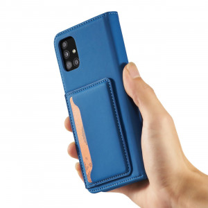 Калъф тип книга с външен джоб Magnet Card - Xiaomi Redmi Note 11 Pro / 11 Pro 5G / 11E Pro 5G син - Img 14
