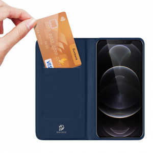 Калъф тип книга DUX DUCIS Skin Pro - iPhone 13 Pro син - Img 2